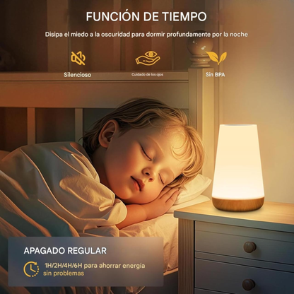 Lámpara de mesa táctil y recargable